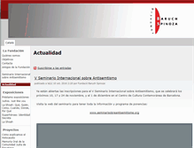 Tablet Screenshot of fundacionbaruchspinoza.org